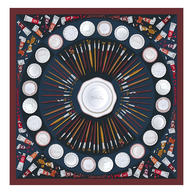 Palette d'Artiste Silk scarf 70