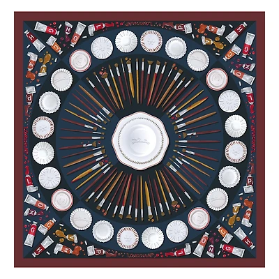 Palette d'Artiste Silk scarf 70