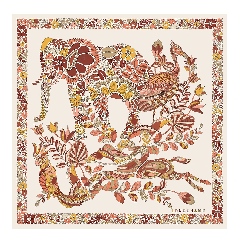 Forêt Longchamp Silk scarf 50