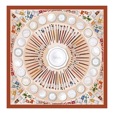 Palette d'Artiste Silk scarf 70