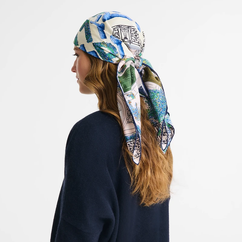Jardin Parisien Silk scarf 90