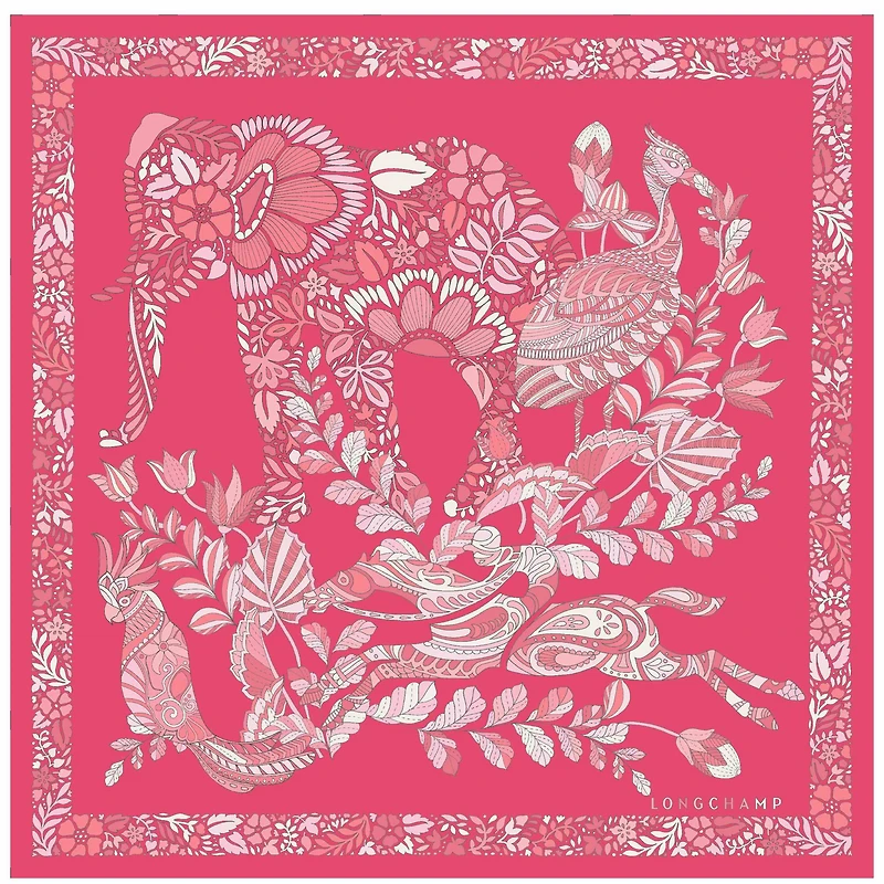 Forêt Longchamp Silk scarf 50