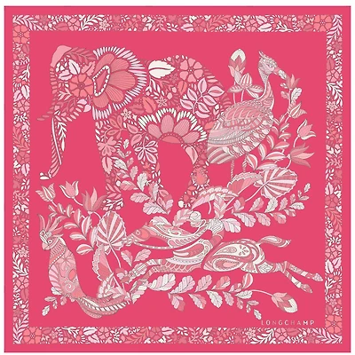 Forêt Longchamp Silk scarf 50