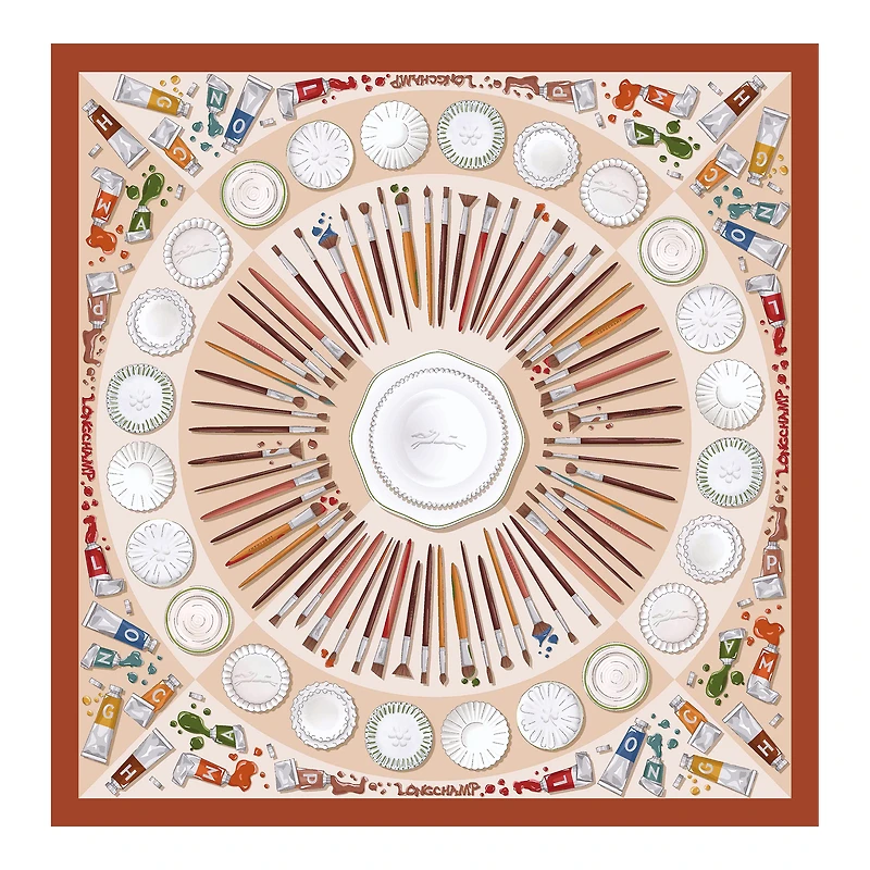 Palette d'Artiste Silk scarf 70