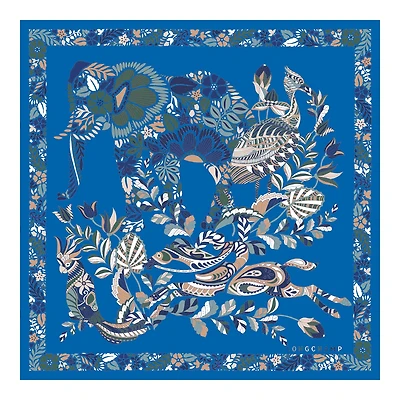 Forêt Longchamp Silk scarf 50