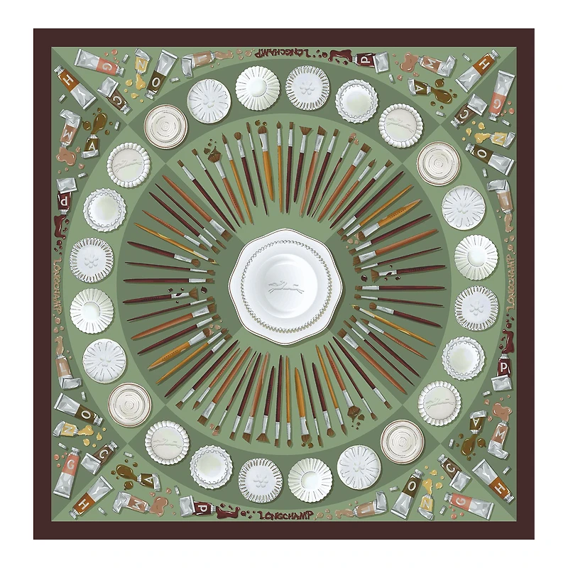 Palette d'Artiste Silk scarf 70