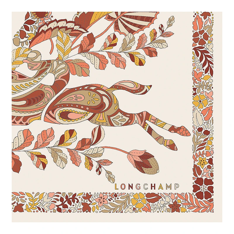 Forêt Longchamp Silk scarf 50