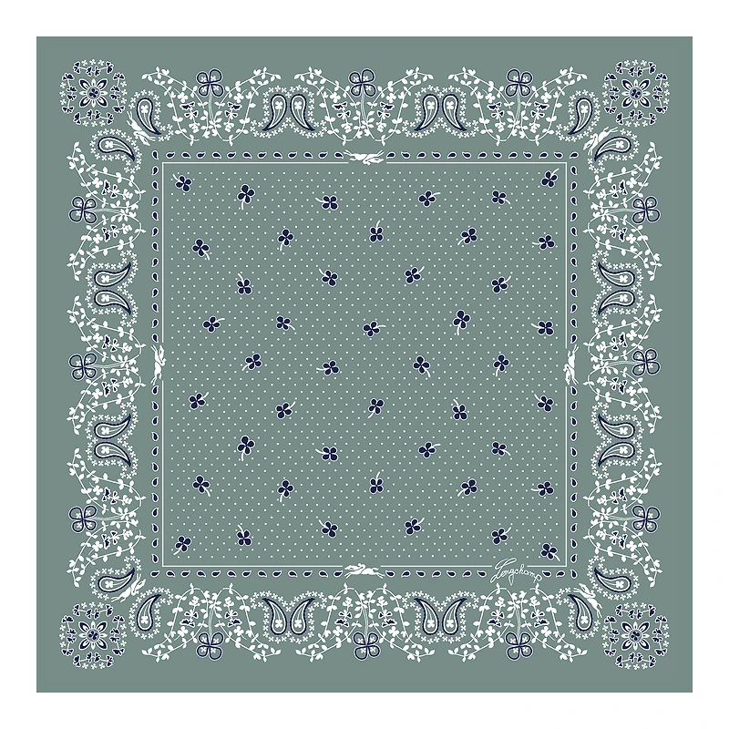 French Bandana Silk scarf 50