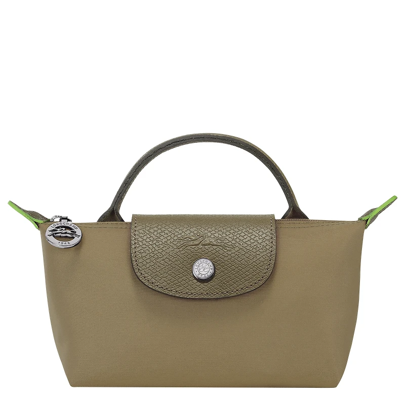 Le Pliage Green Pouch with handle