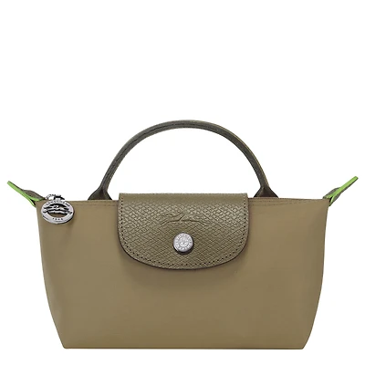 Le Pliage Green Pouch with handle
