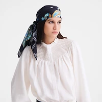 Forêt Longchamp Silk scarf 90