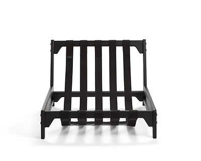 PillowSac Accent Chair Frame: Black Wood