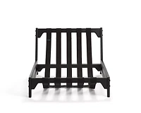 PillowSac Accent Chair Frame: Black Wood