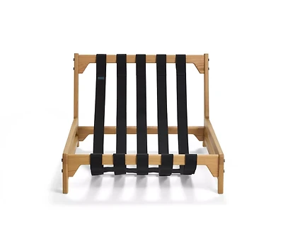 PillowSac Accent Chair Frame: Blonde Wood