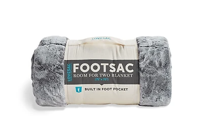 Room for Two Footsac Blanket: Charcoal Wombat Phur