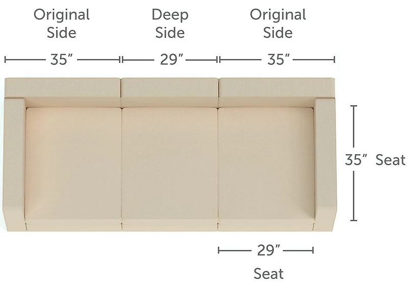 Sactionals Deep Side Insert: Standard