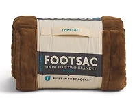Room for Two Footsac Blanket: Cinnamon Flat Channeled Phur