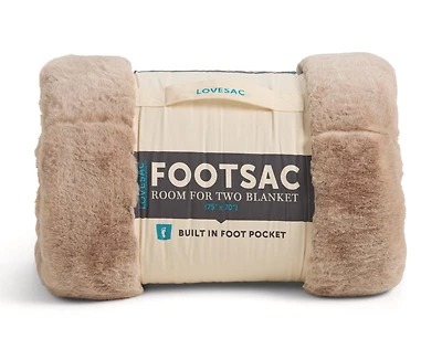 Room for Two Footsac Blanket: Nutmeg Sable Phur