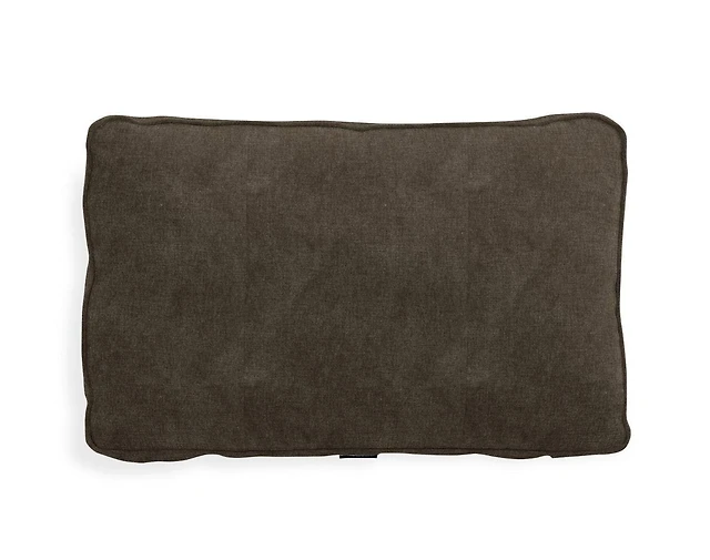 Back Pillow Cover: Graphite Corded Velvet