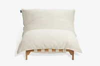 PillowSac Chair and Squattoman: Cloud Bouclé