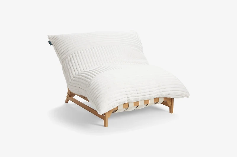 PillowSac Chair: Dove Channeled Phur