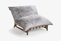 PillowSac Chair: Charcoal Wombat Phur