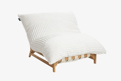 PillowSac Chair: Dove Channeled Phur