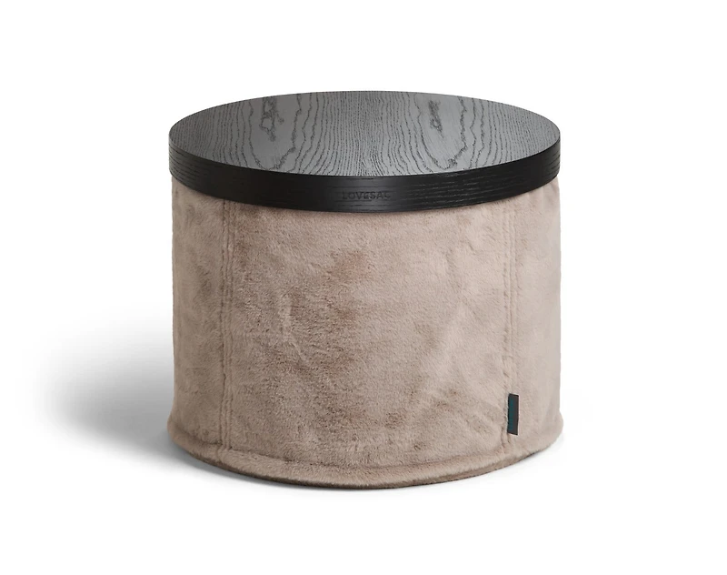 Round Ottoman Tray: Black