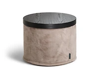 Round Ottoman Tray: Black