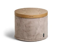 Round Ottoman Tray: Blonde