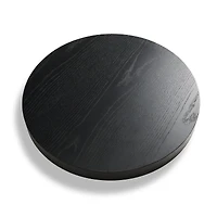Round Ottoman Tray: Black
