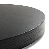 Round Ottoman Tray: Black