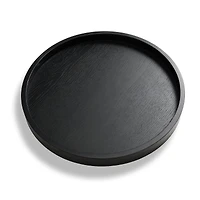 Round Ottoman Tray: Black
