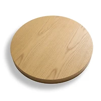 Round Ottoman Tray: Blonde