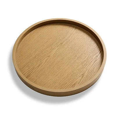 Round Ottoman Tray: Blonde