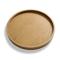 Round Ottoman Tray: Blonde