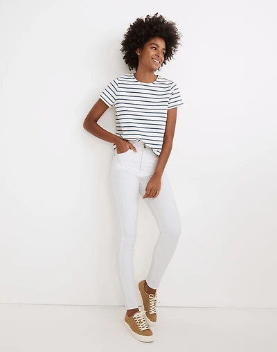 Petite 10" High-Rise Skinny Jeans in Pure White | Madewell