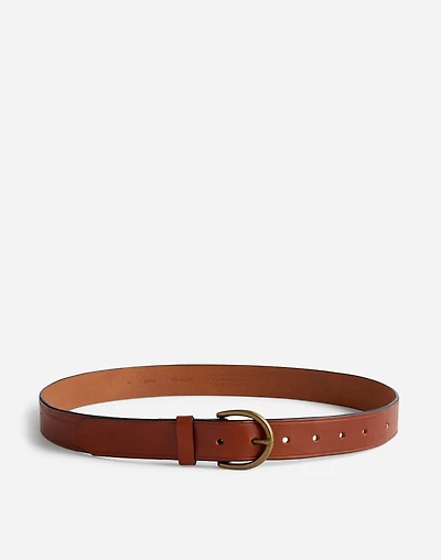 Medium Perfect Leather Belt | Madewell