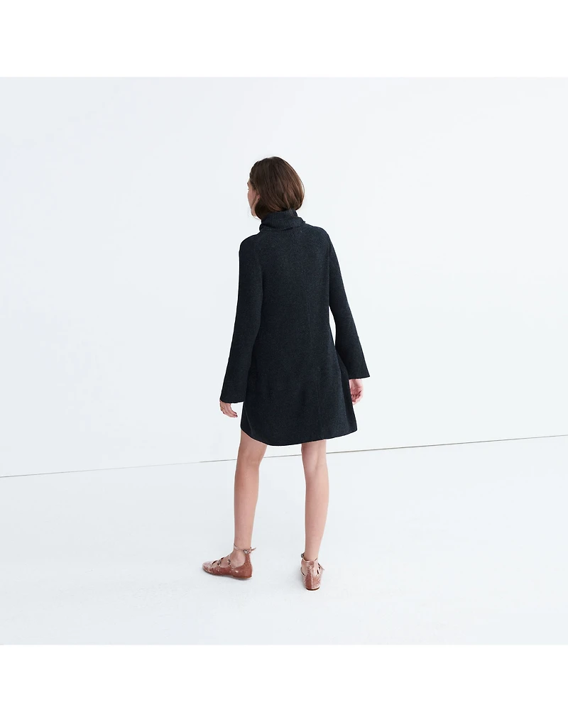 Bell-sleeve Turtleneck Sweater-Dress | Madewell