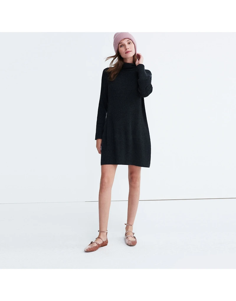 Bell-sleeve Turtleneck Sweater-Dress | Madewell