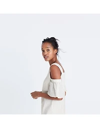 Striped Cold-Shoulder Dress | Madewell