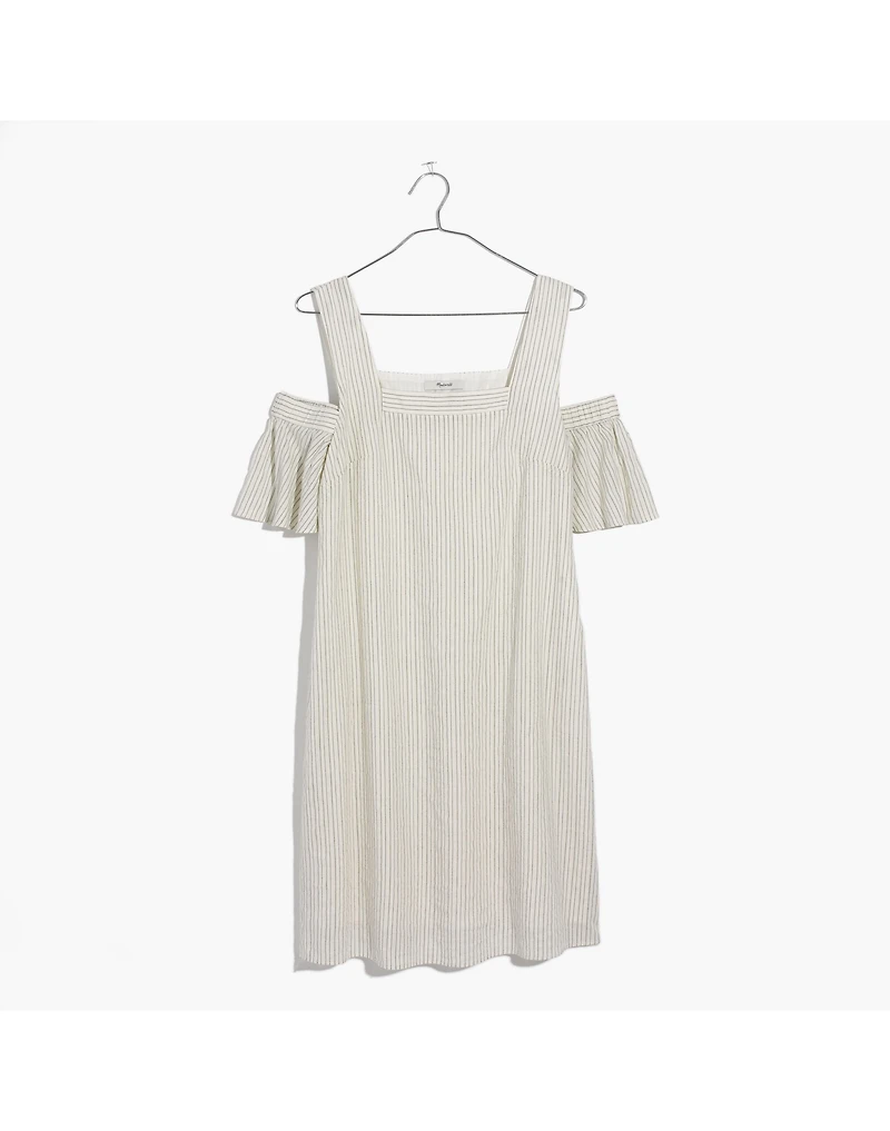 Striped Cold-Shoulder Dress | Madewell