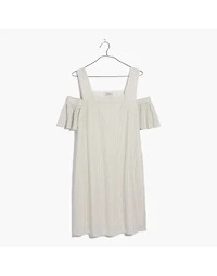 Striped Cold-Shoulder Dress | Madewell