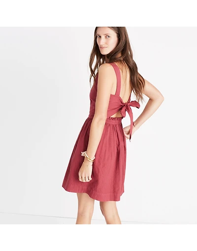 Apron Bow-Back Dress | Madewell