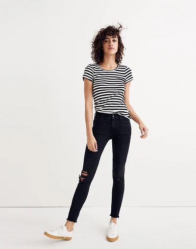 9" Mid-Rise Skinny Jeans Black Sea | Madewell