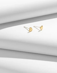 Demi-Fine Heart Stud Earrings | Madewell