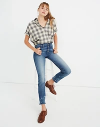 Tall Slim Straight Jeans: Distressed Button-Front Edition | Madewell
