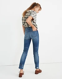 Tall Slim Straight Jeans: Distressed Button-Front Edition | Madewell