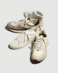 Kickoff Trainer Sneakers Neutral Colorblock Leather | Madewell