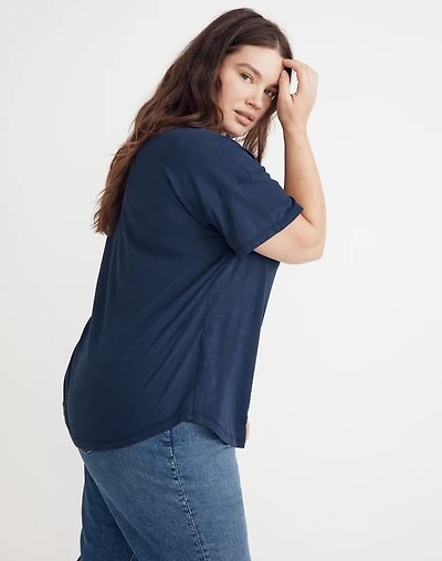 Plus Whisper Cotton Crew Neck Tee | Madewell